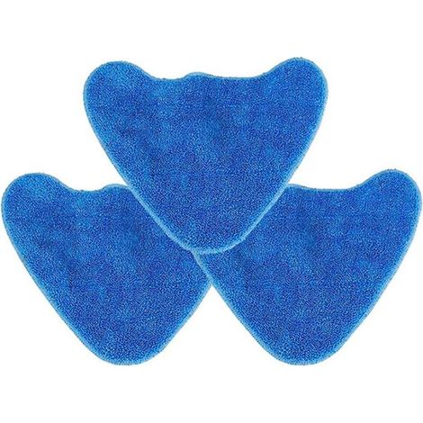 Juego de 3 almohadillas de limpieza de microfibra lavables compatibles con la limpiadora a vapor Vax S85-CM, S86-SF-CC y S86-SF-C. (1/4)