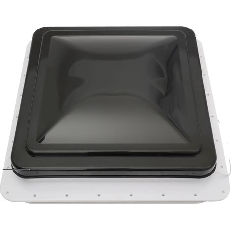 Ventilador de techo para caravana, mosquitera, construcción de plástico resistente, negro. (1/2)