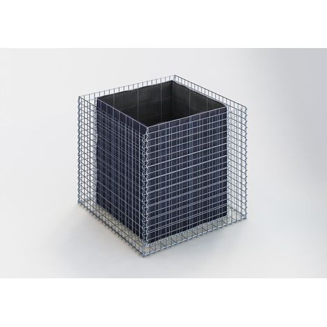Gabiondeco - Jardinière Gabion. 100 cm x 90 cm x 100 cm (L x H x P). taille des mailles 5 x 5 cm. Épaisseur des parois 10 cm - Made in Germany