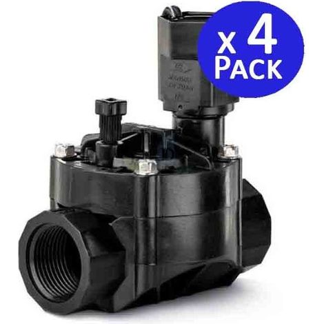Lot de 4 Électrovanne d'arrosage Rain Bird 100HV 1'' 24V, pour les programmeurs électriques