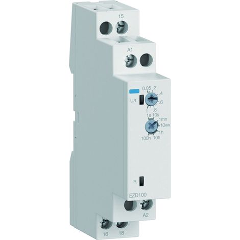 Relais temporisé à la mise sous tension 24-240V AC/DC - HAGER EZD100