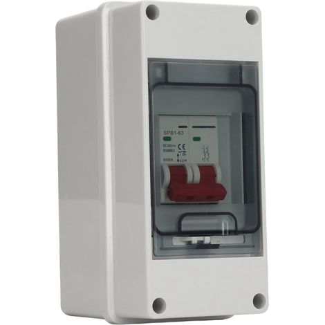 Interrupteur sectionneur électrique photovoltaïque DC500V étanche IP65, sectionneur PV DC pour usage extérieur 16A (1/5)