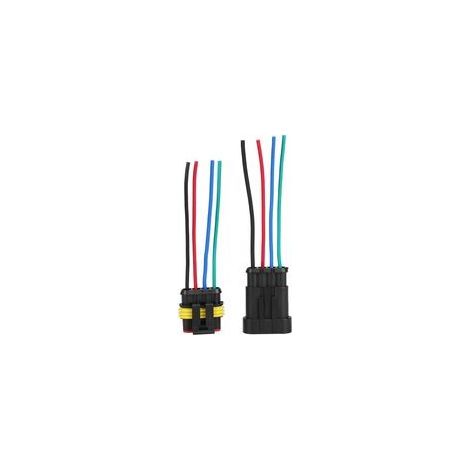 Adaptateur 4 voies haute résistance pour voiture et moto – Connecteur étanche à broches, qualité sécurité renforcée (1/5)