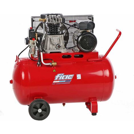COMPRESSORE AD ARIA SERBATOIO 100Lt 2HP TRASMISSIONE A CINGHIA AB100/268M FIAC