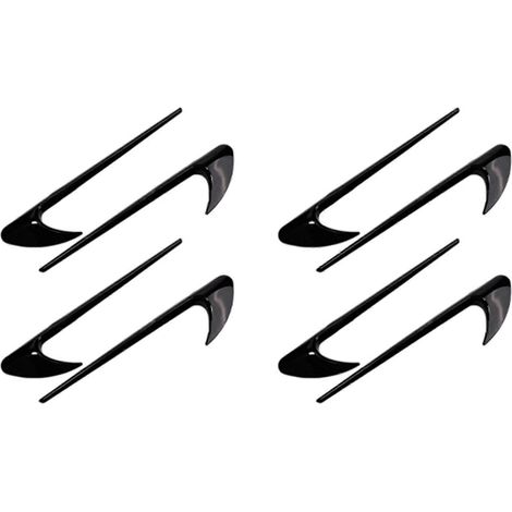 Ensemble de 8 baguettes latérales pour Mercedes-Benz Classe E W213 et Classe C W205 (rénovation E63S AMG), accessoires noirs (1/5)