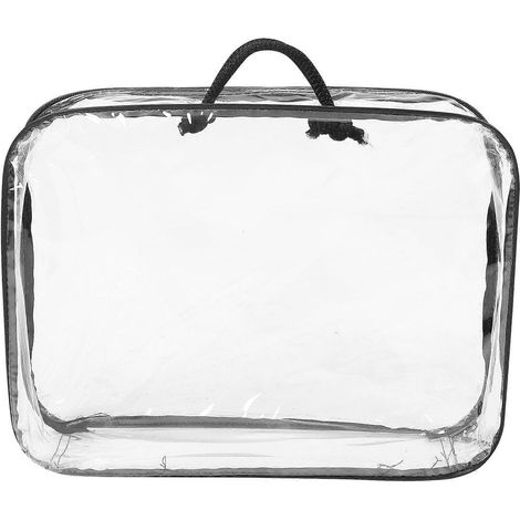 Sac de rangement transparent pour jouets, sac de rangement portable avec poignées-40.00X30.00X10.00CM (1/3)