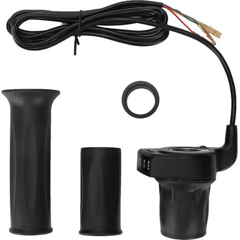 Poignée d'accélération 36V avec indicateur de batterie pour vélos électriques pliants et trottinettes miniatures (1/5)