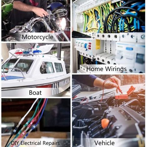 50 Pcs Connettore Saldatura Termorestringibile Impermeabile per Cavi Elettrici Auto e Nautica (1/3)