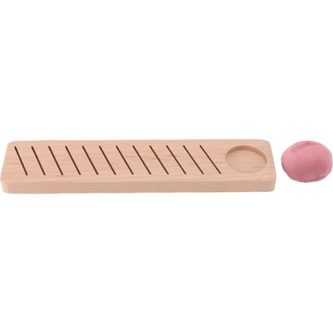 Soporte para carretes de bordar de madera de haya, 12 posiciones, autoensamblable, con soporte para alfileres.