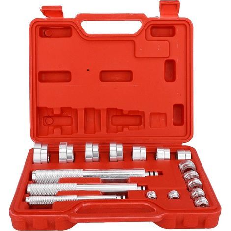 Outil de joint de roulement de roue , outil de remplacement de conducteurs de bague de roulement de roue de 17Pcs en aluminium de petite taille (1/5)