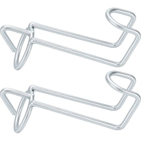 2 Stück Pferdefuttereimerhaken aus Metall, abnehmbar, für Stall, Scheune, Bauernhof, Viehzubehör (1/5)