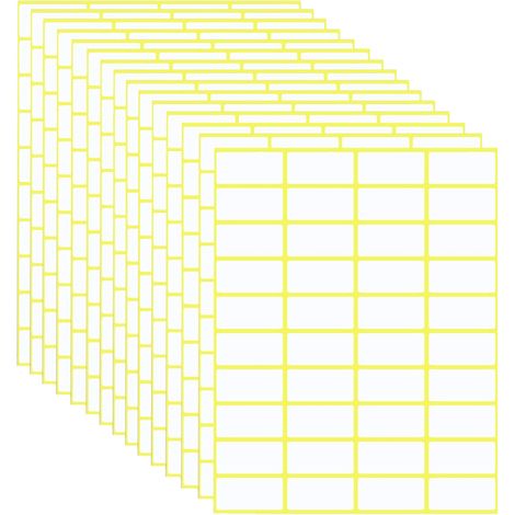 Lot de 600 étiquettes autocollantes - 38 x 19 mm - Étiquettes autocollantes universelles pour étiquettes de prix, adresse, maison, surgelé, bureau, cuisine et confiture