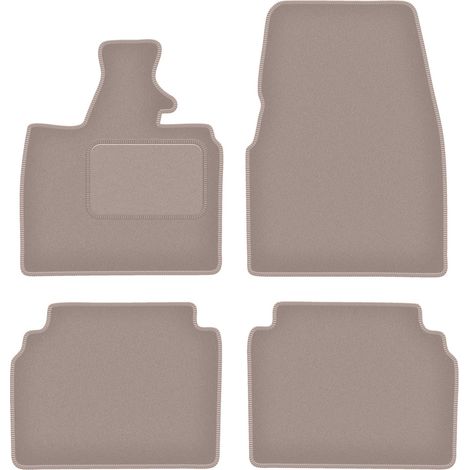 Beige Veloursmatten für: BMW I3 L01 Fließheck (2013-)