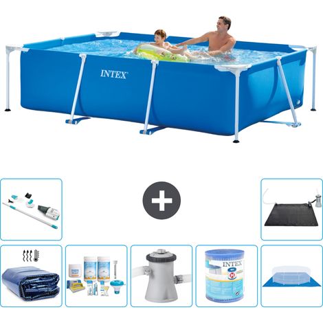 Intex Piscine Tubulaire Rectangulaire - 260x160x65 cm - 8-pièces S40129 (1/5)