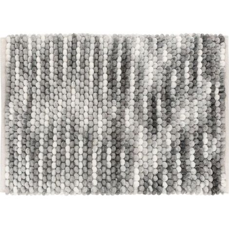 Tapis de Bain en Coton "Dégradé" 50x75cm Gris (1/2)