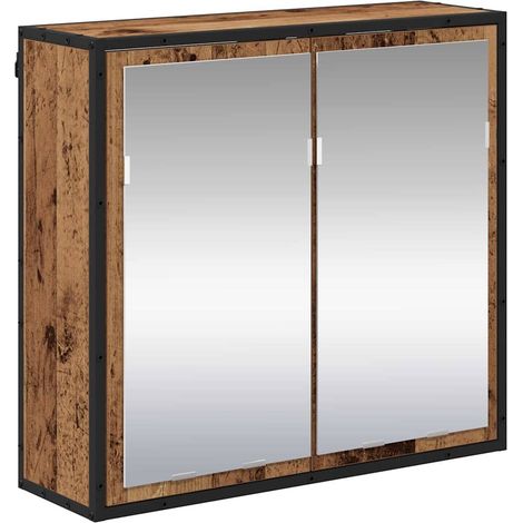 Maison Exclusive - Scaffale da parete con porta Legno vecchio 65 x 20 x 60 cm