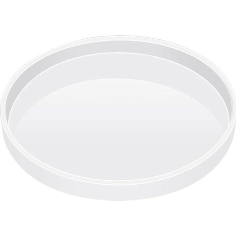 Moule en silicone époxy de 30 cm - Grand plateau rond en silicone - Moule de table en résine époxy pour rivière café bureau horloge moule charcuterie planche à viande bricolage art décoration de