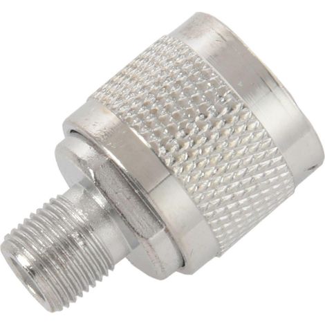 Adaptateur coaxial RF de type N mâle vers F femelle, argenté-- (1/5)