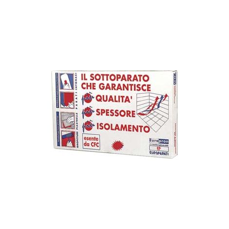 Pannello isolante europron 125x80 cm (lastra piegata) conf. da 10 mq