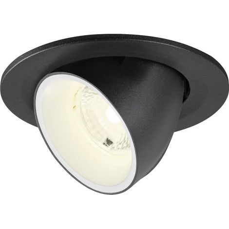 Spot encastré NUMINOS® GIMBLE S intérieur 4000 K 40° IP20 rond noir/blanc - SLV - 1009419