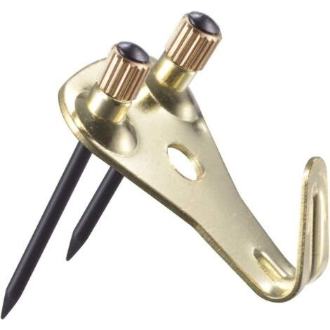 Crochets de suspension pour cadre photo - Charge maximale : 12 kg - Crochets muraux en métal pour suspendre photos, miroirs, décorations (20pcs) (1/5)