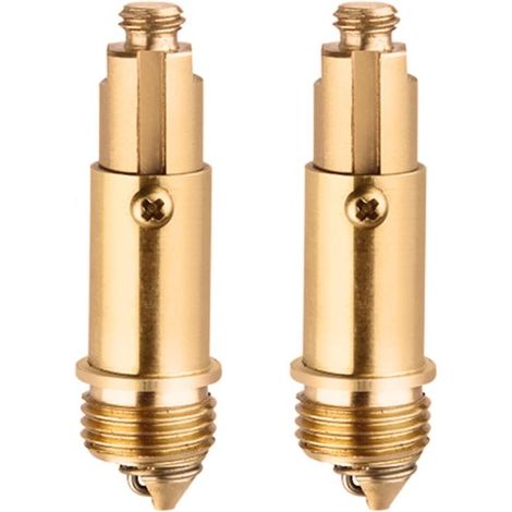 Grifo de lavabo emergente，tornillos de latón，2 piezas，repuesto para tapones de desagüe de lavabos y bañeras，28 mm (1/5)