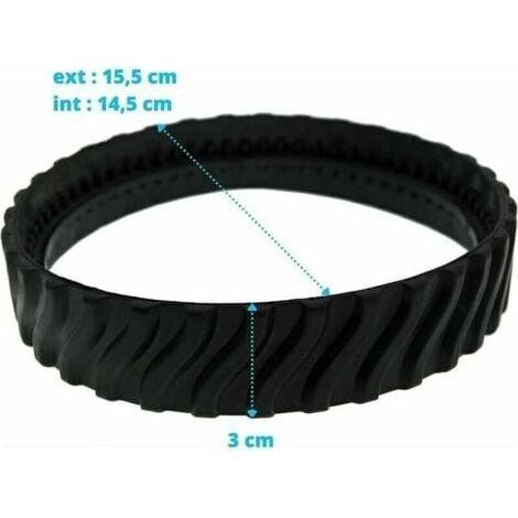 2 chenilles adaptables pour pneus Zodiac MX6 MX8 MX9, Baracuda Robot Nettoyeur de Piscine R0526100 (1/4)