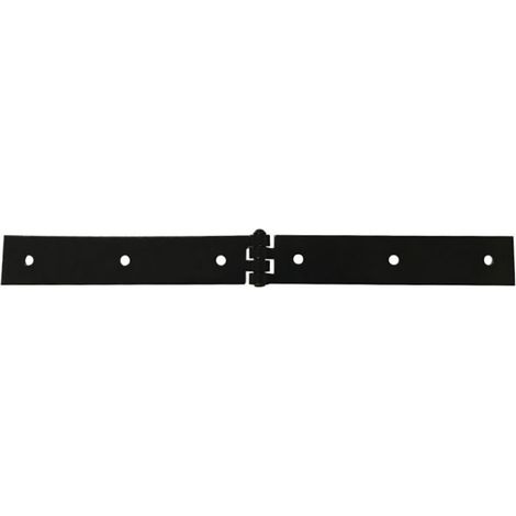 Afbat – Charnière forte noire pour meuble – Largeur 40 mm – Épaisseur 4 mm – Bout carré pour volets – Charge maximale élevée