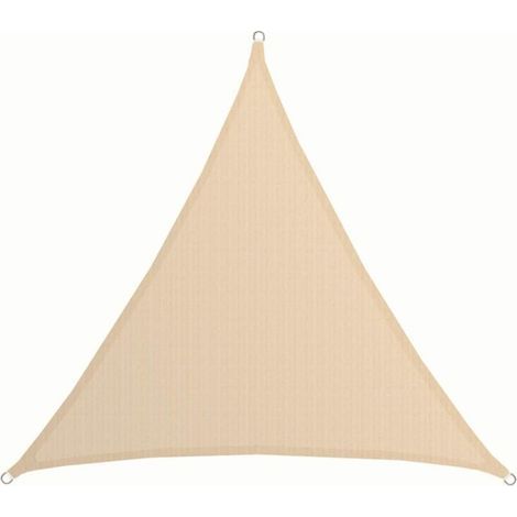 UV-Sonnensegel – Dreieckiger Sonnenschutz aus 2x2x2 HDPE – Beiges Sonnensegel für Garten und Balkon (1/5)