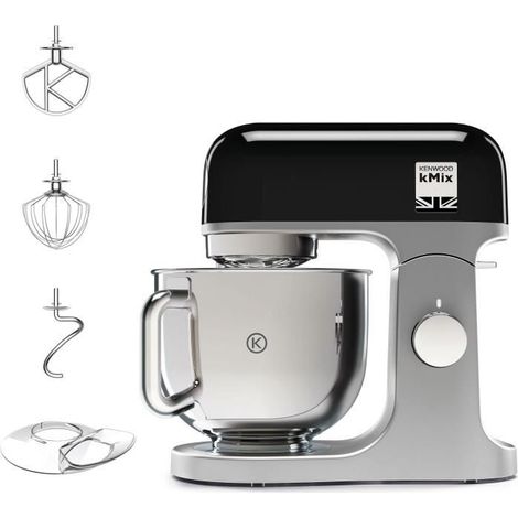 Kenwood kMix KMX750BK Küchenmaschine - 5 Liter Schüssel - 6 Geschwindigkeiten - 3 Zubehörteile - schwarz