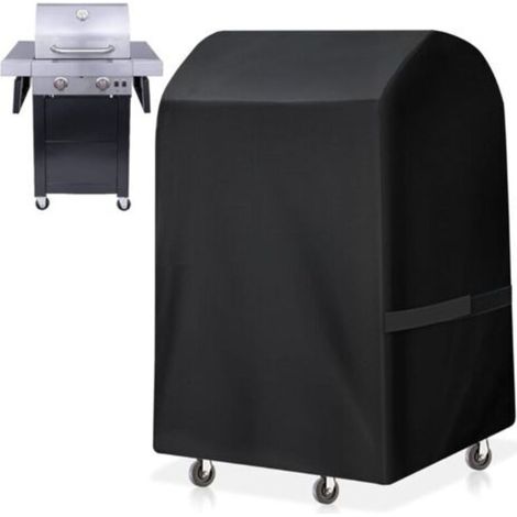 Outdoor BBQ Cover, 7761110cm Universal Waterproof Grill Cover for BBQ Grills, Heavy Duty 420D BBQ Cover, Black (1/5)