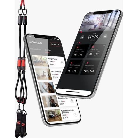 Set de bandes de résistance connectées - HyGear 1 - Application 200 programmes d'entrainements (1/5)