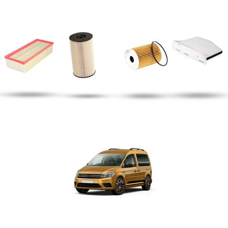 Kit tagliando 4 filtri compatibile con Vw Caddy IV (2K SA SE) 1.6 TDI 75kw Dal 2015 (1/5)