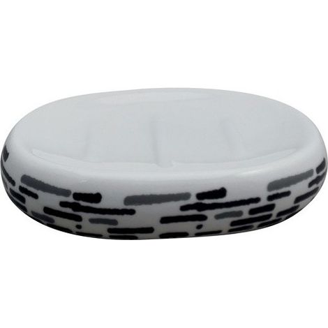 Porte Savon Céramique JAVA LOFT Gris Anthracite MSV (1/3)