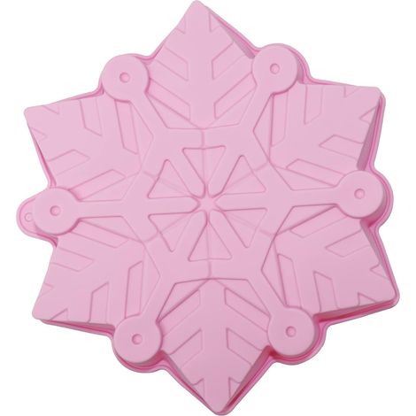 Moule à gâteau en silicone en forme de flocon de neige, plat de cuisson haute température pour pâtisserie créative (1/5)