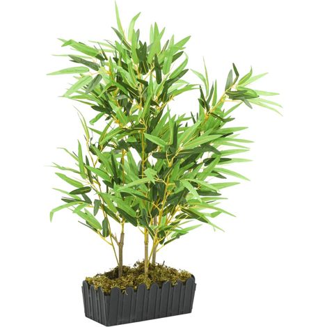 Bambou artificiel 500 feuilles 80 cm vert (1/5)