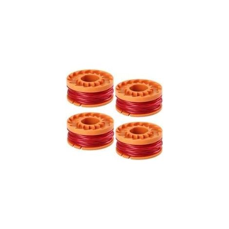 Hilo de corte Worx WA0010 de 10 pies para desbrozadora/cortabordes - Paquete de 4, compatible con WG150 WG151 WG152 WG155, WG165 WG166 WG160 WG167 WG175, para jardín, césped, suministro y mantenimient (1/5)