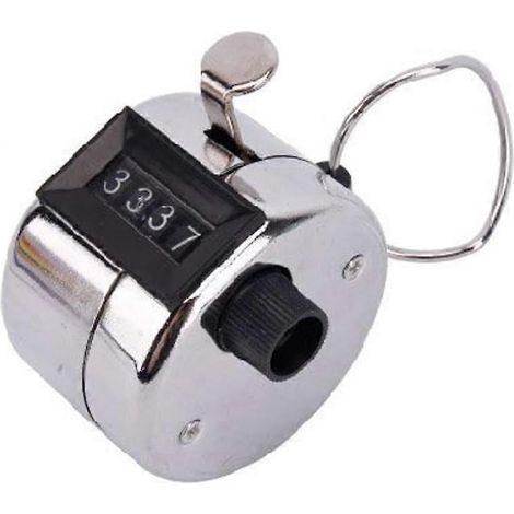 Compteur manuel à 4 chiffres, compteur mécanique de clics de paume (1/4)