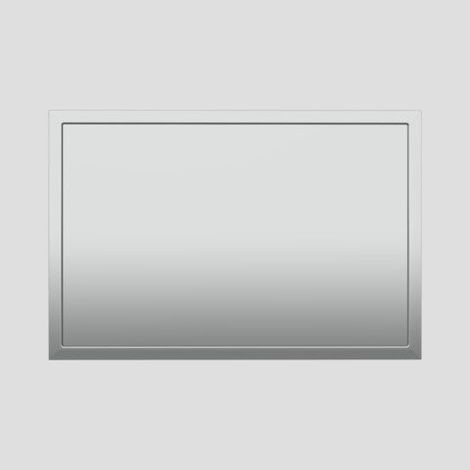 SANIT 16.735.00..S000 Plaque de commande SWING acier inoxydable (1/2)