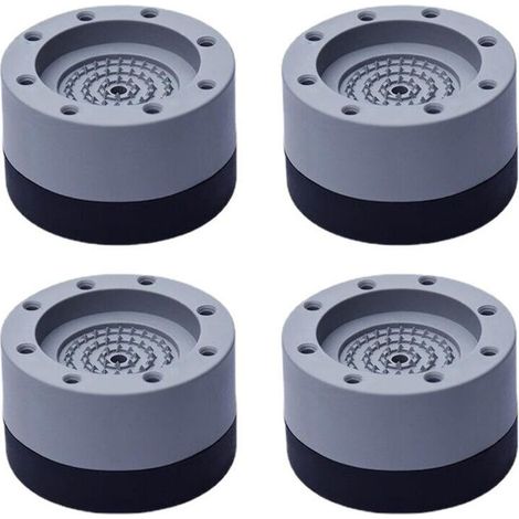 4 Pièces Patins Anti Vibration. Pieds en Caoutchouc pour Machine à Laver Coussinets Pied de Machine à Laver Tampon Anti-vibration. pour machine à laver et sèche-linge (augmentation de la haut (1/4)