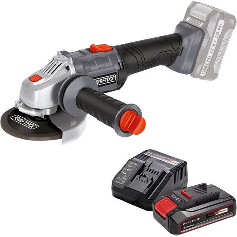 Kraftixx by Einhell Akku-Winkelschleifer KX-WS 18 Li  18 V  Ø 125 mm  bis 8500 U/min  1x 2,5Ah Einhell Akku & Ladegerät (1/5)