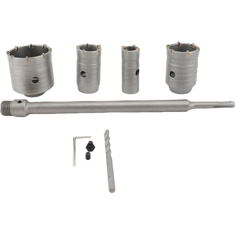 Kit de scie cloche murale, ouvre-trou de 30mm 40mm 50mm 68mm, bielle 320mm, jeu de forets centraux pour carrelage en marbre et béton. (1/3)