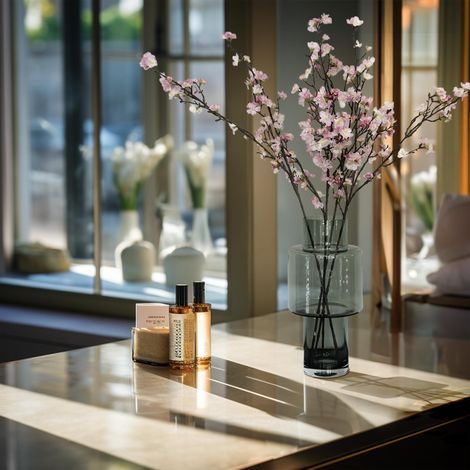Branche de Cerisier Japonais Artificielle Fleurs de Sakura Rose pour Vase 95 cm Lot de 4 - PANGIVO (1/5)