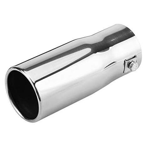 Tuyau d'échappement de voiture, Modification de voiture Tuyau de silencieux d'échappement en acier inoxydable Remplacement de la gorge de l'extrémité du tuyau (Bouche plate) (1/5)