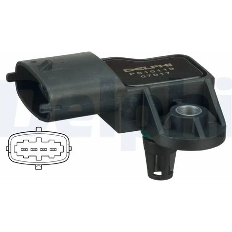 Capteur, pression du tuyau d'admission Delphi Technologies PS10119 RENAULT