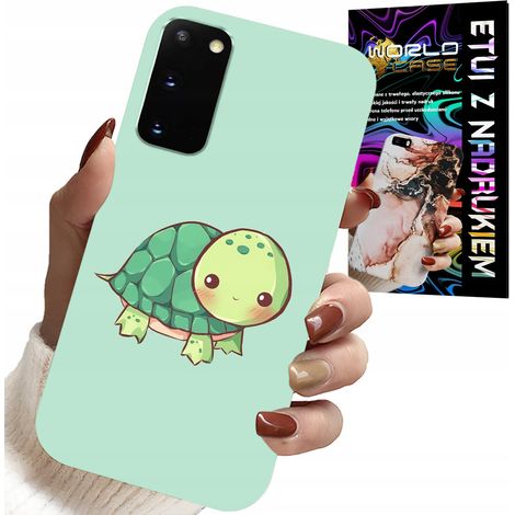 Coque pour Samsung Galaxy S20 - Motifs de tortues mignons pour enfants + effet métallisé (1/5)