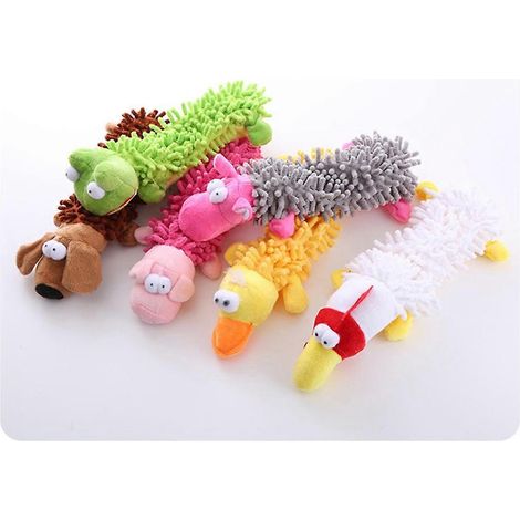 Jouets en peluche pour chiens émettant des sons, jouets à mâcher et à faire grincer les dents, F-- (1/5)