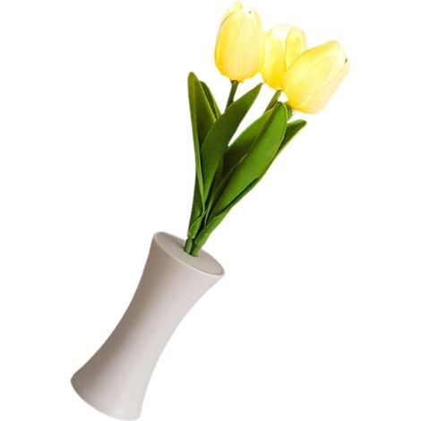 BESPORTBLE Petite Lampe de Table Tulipe LED avec Lumière Chaude (1/5)