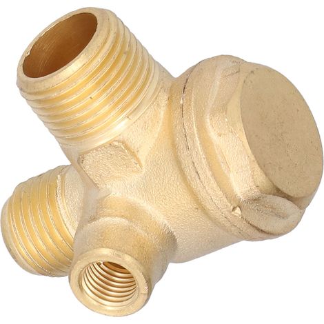 Clapet anti-retour 3 voies en laiton fileté 323, accessoires pour compresseur d'air, 7 mm, 16 mm, 14 mm (1/5)