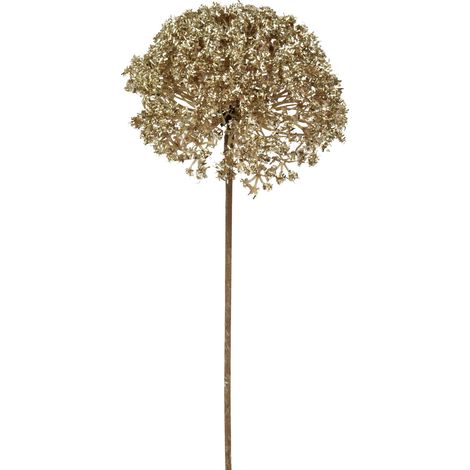 Everlands Weihnachtsdeko Blume Ø 17 x 58 cm champagner